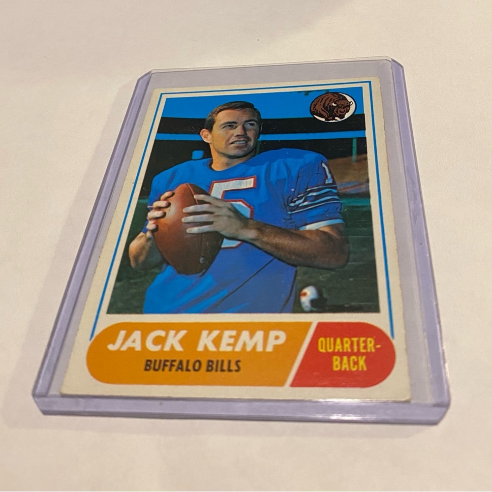 Jack Kemp 1968 Topps Football Card #149 Buffalo Bills Vintage Collectible